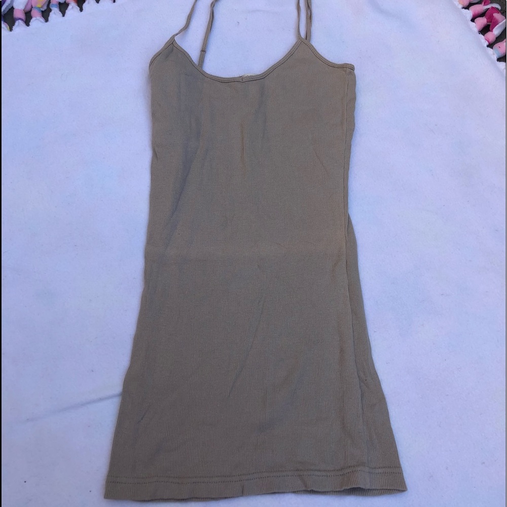 Ribbed Tank Top with built in bra